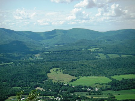view of the Taconics from AT